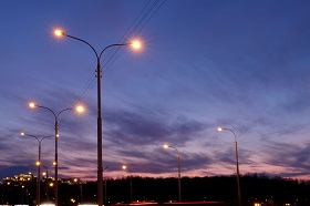 LED Street Lights with a 300W LED Driver